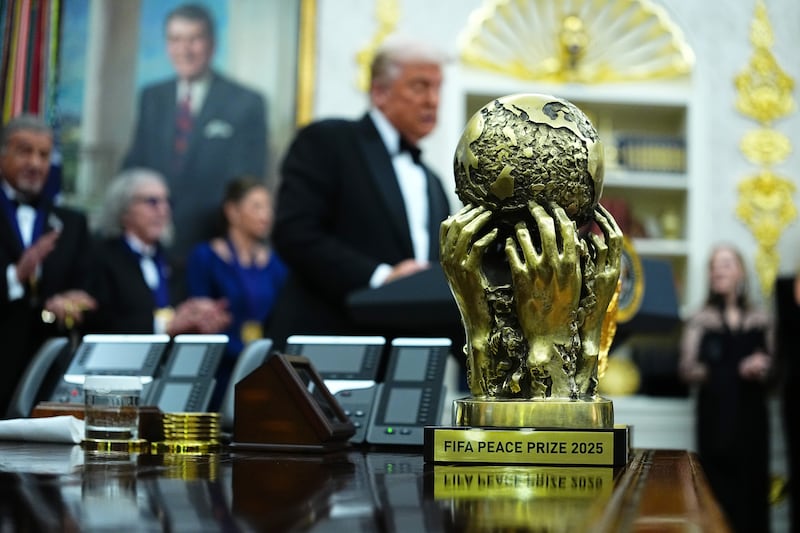 After losing out on the Nobel Peace Prize, Trump was awarded the hastily created "FIFA Peace Prize."