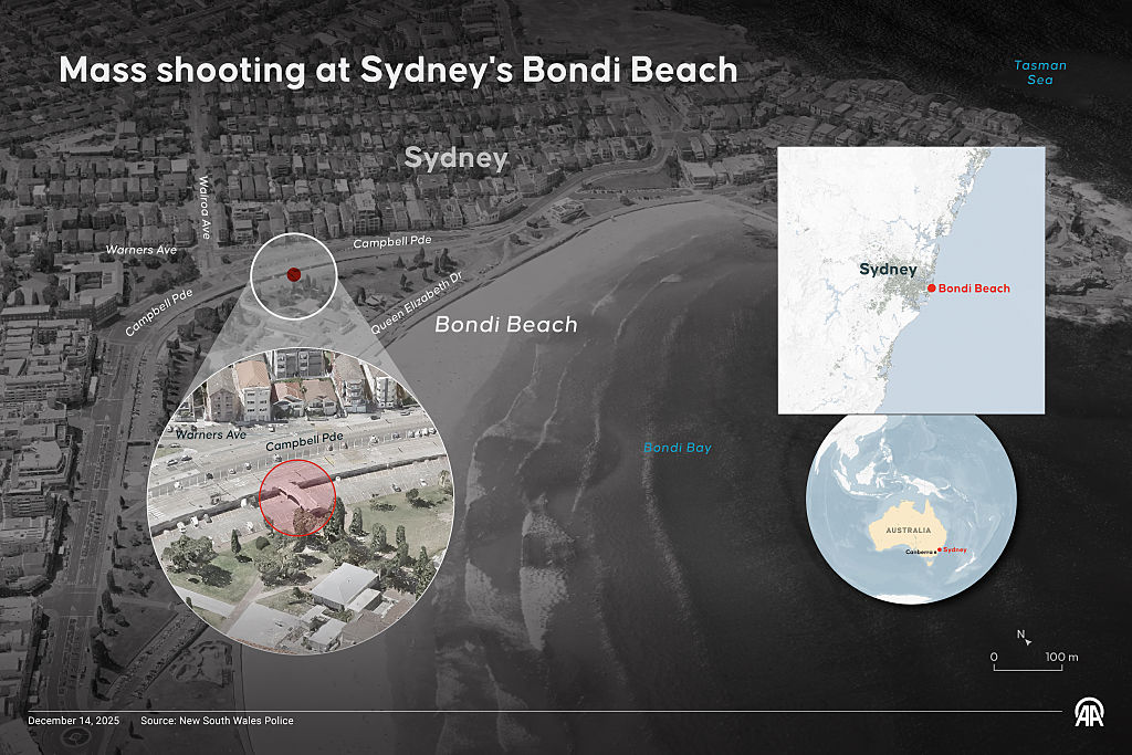 Mass shooting at Sydney's Bondi Beach