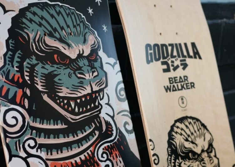 Godzilla Hits the Half-Pipe With Bear Walker Skateboard Collab | Exclusive