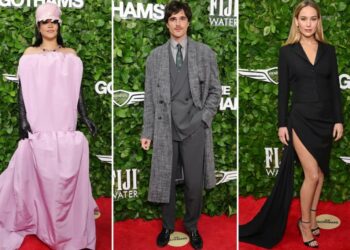Rihanna, Jennifer Lawrence, Jacob Elordi and more A-listers dress to impress at the The 2025 Gotham Awards