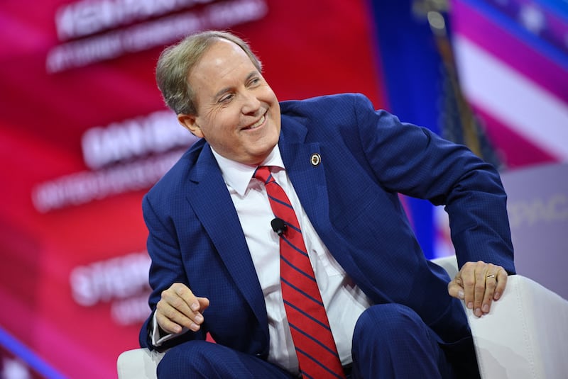 Texas Attorney General Ken Paxton speaks during the 2024 Conservative Political Action Conference on February 23, 2024, in National Harbor, Maryland.