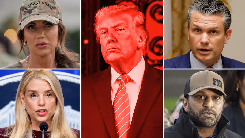 Donald Trump cabinet photo illustration