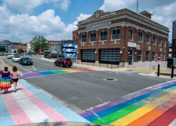 A Maryland mayor removes rainbow crosswalks, citing neutrality concerns