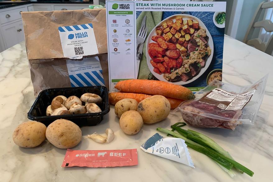 A group of food items on a table