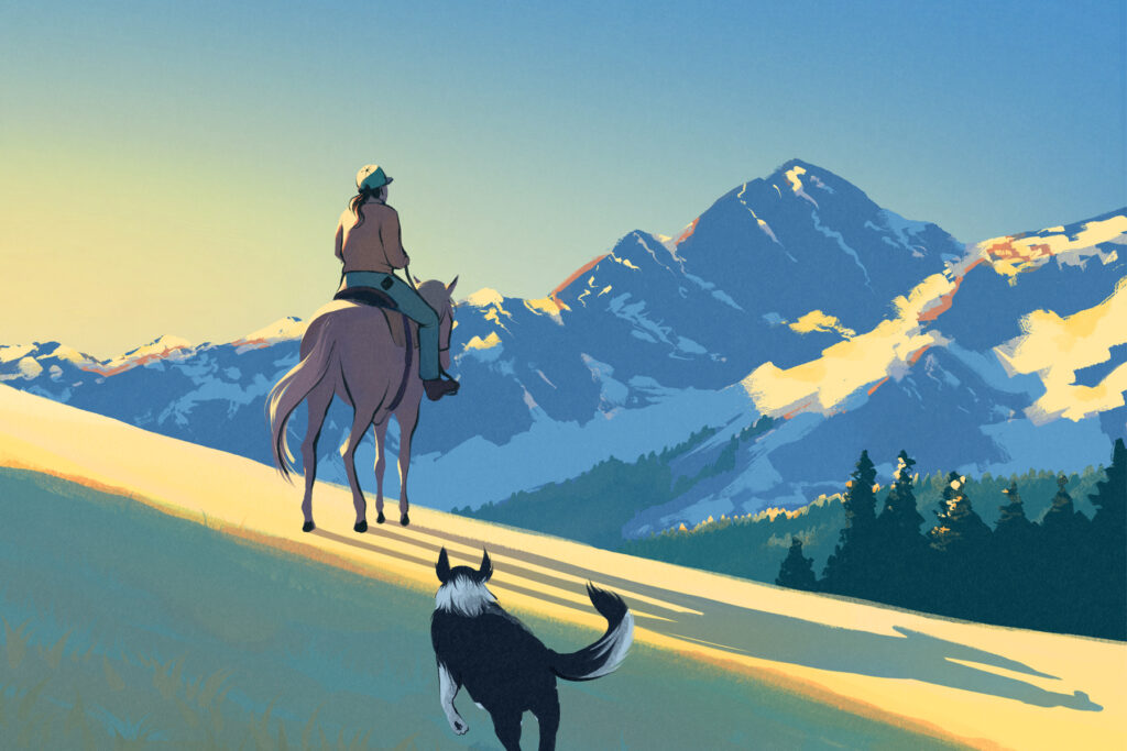 Where a sharp knife and savvy dog are more precious than cell service