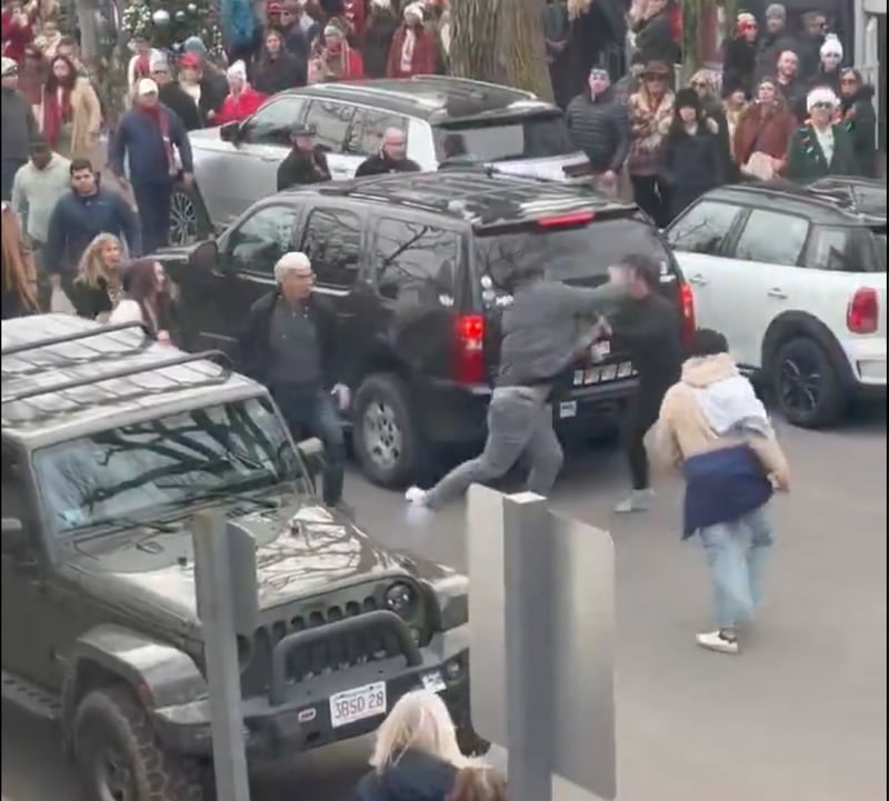 Nantucket Christmas Stroll brawl