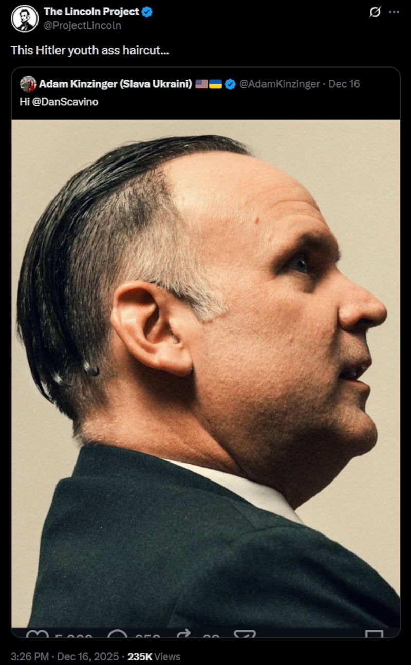 Dan Scavino was mocked for his Hitler-esque undercut.