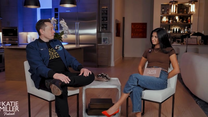 Elon Musk guests on The Katie Miller Podcast.