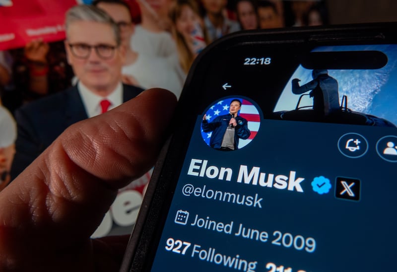 the profile page of tech billionaire Elon Musk