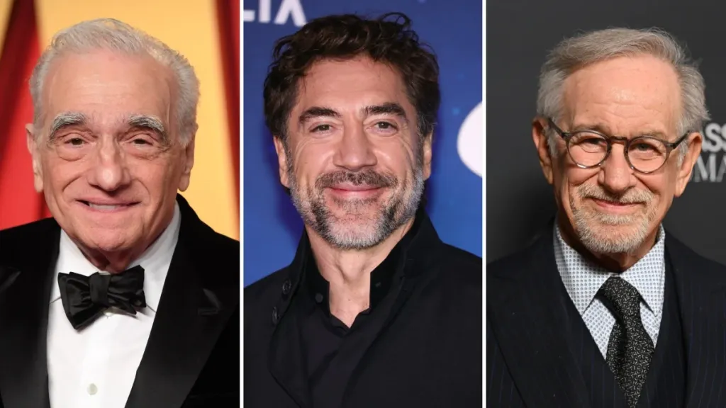 Martin Scorsese, Javier Bardem and Steven Spielberg