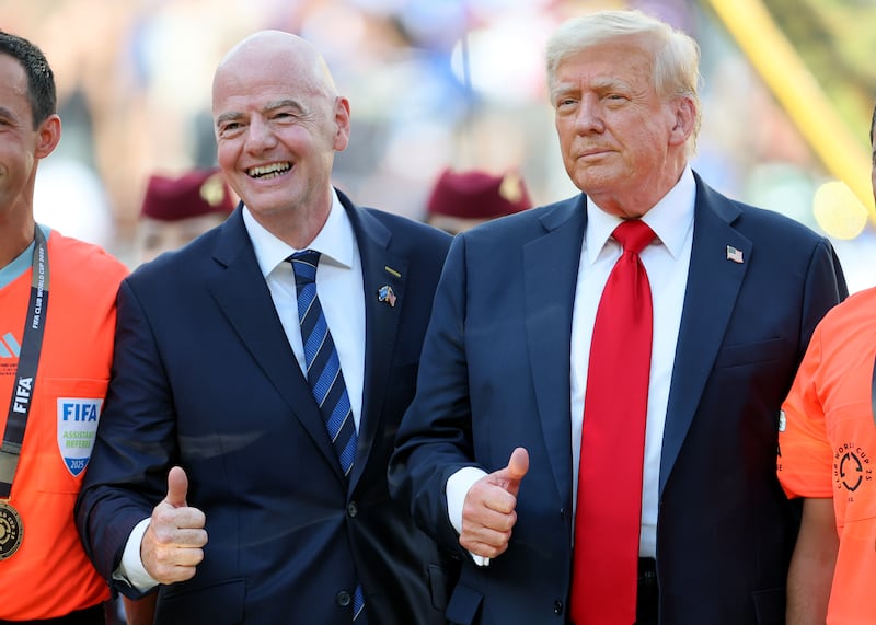 Gianni Infantino President of FIFA and Donald Trump