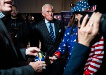 Roger Stone is selling suits. Just don’t ask him where they’re made.