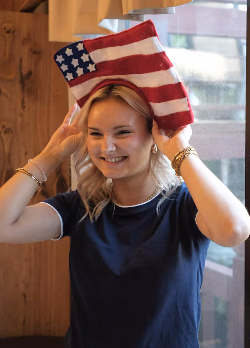 Audrey moved to Denmark aged nine.