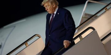 Trump, 79, Called Out for Awkward Exit on Air Force One’s Steps