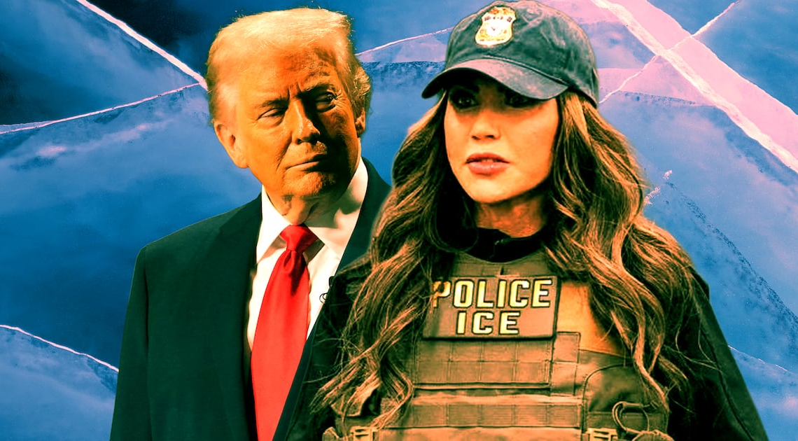 Kristi Noem Panics When Confronted About Being on ‘Very Thin Ice’ With Trump