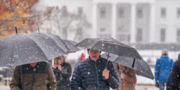 D.C.’s first snow of the season was scenic, and a bit slippery