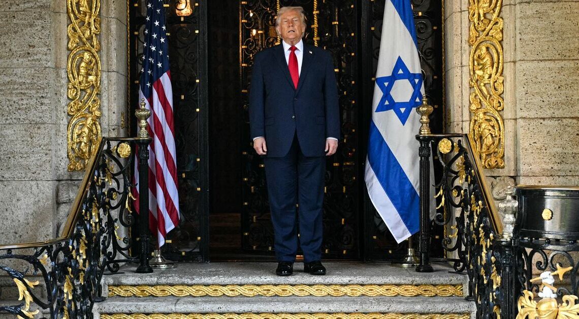 Trump, 79, Gingerly Descends Four Small Steps