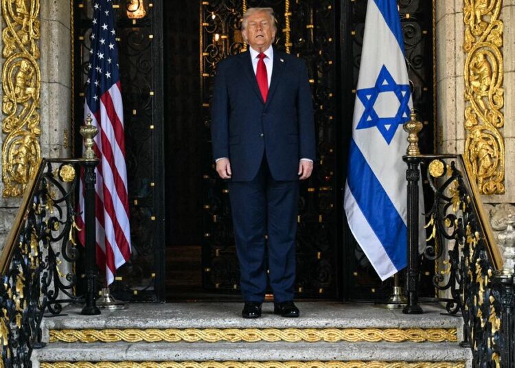 Trump, 79, Gingerly Descends Four Small Steps