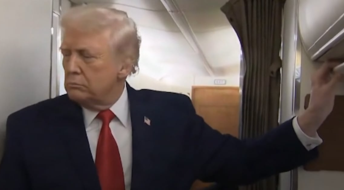 Trump Humbled Mid-Boast by AF1 Toilet Malfunction