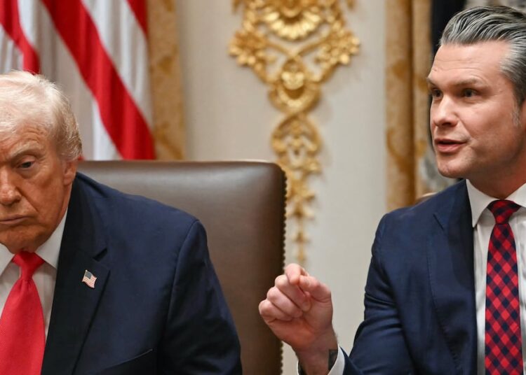 Pentagon Pete Sucks Up to Trump Before Army-Navy Game