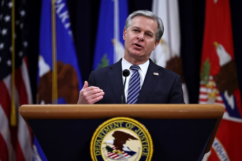 former FBI Director Christopher Wray