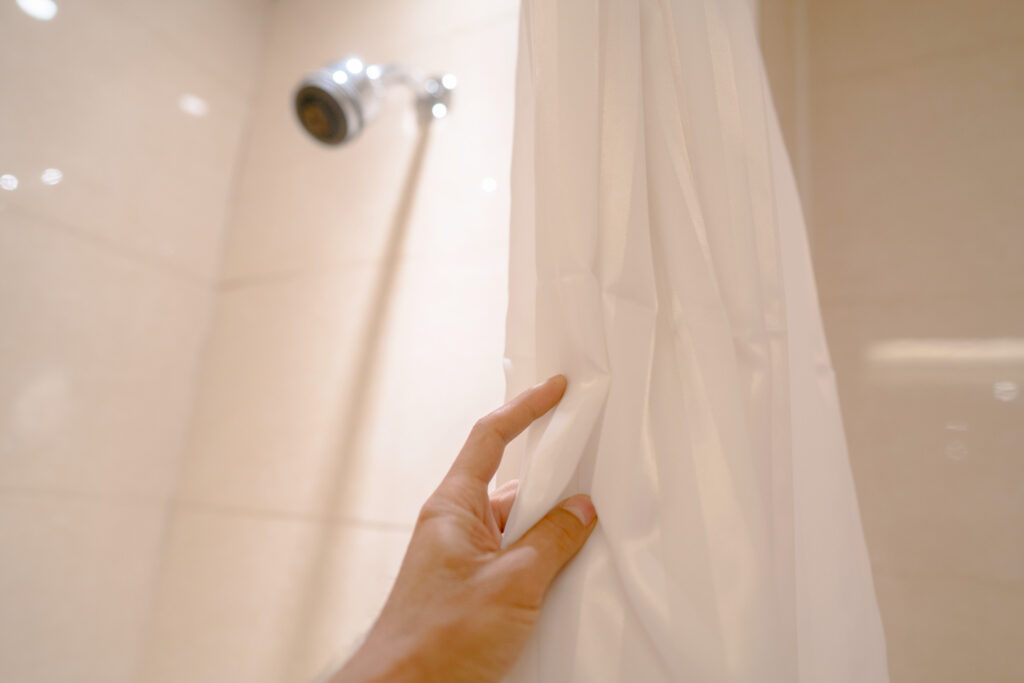 Here’s how to position your shower curtain to reduce mold risk