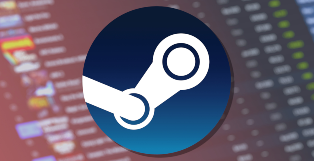 Top wishlisted games on Steam. Top 10 list from SteamDB with Steam logo in background