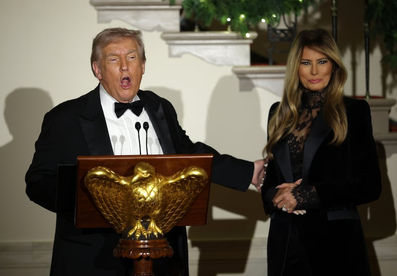 The couple delivered remarks at the White House's Congressional Ball.