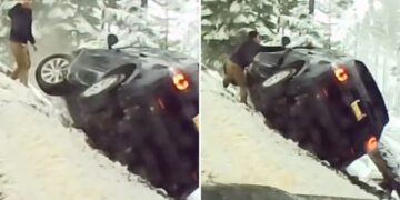 SUV veers off cliff in Lake Tahoe as bystanders scramble to save those inside