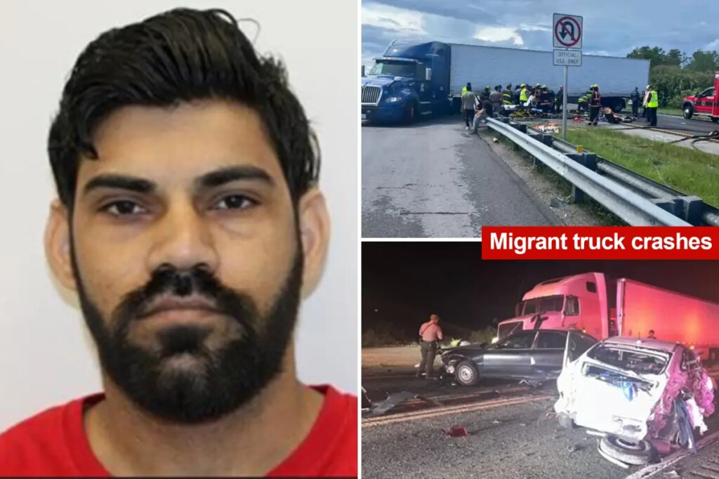 Truck driver charged with killing newlyweds in horror crash is illegal migrant given license in Newsom’s California: feds