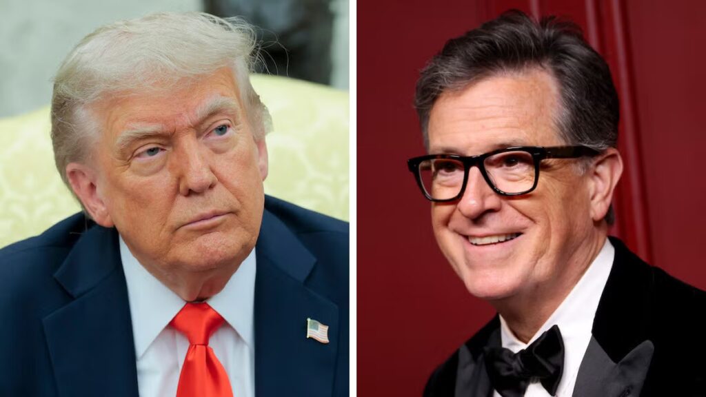 Trump Calls for Early Stephen Colbert Cancellation After Rerun Monologue: ‘Put Him To Sleep’