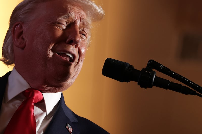 President Donald Trump delivers remarks during an event at Mount Airy Casino Resort on December 9, 2025 in Mount Pocono, Pennsylvania.