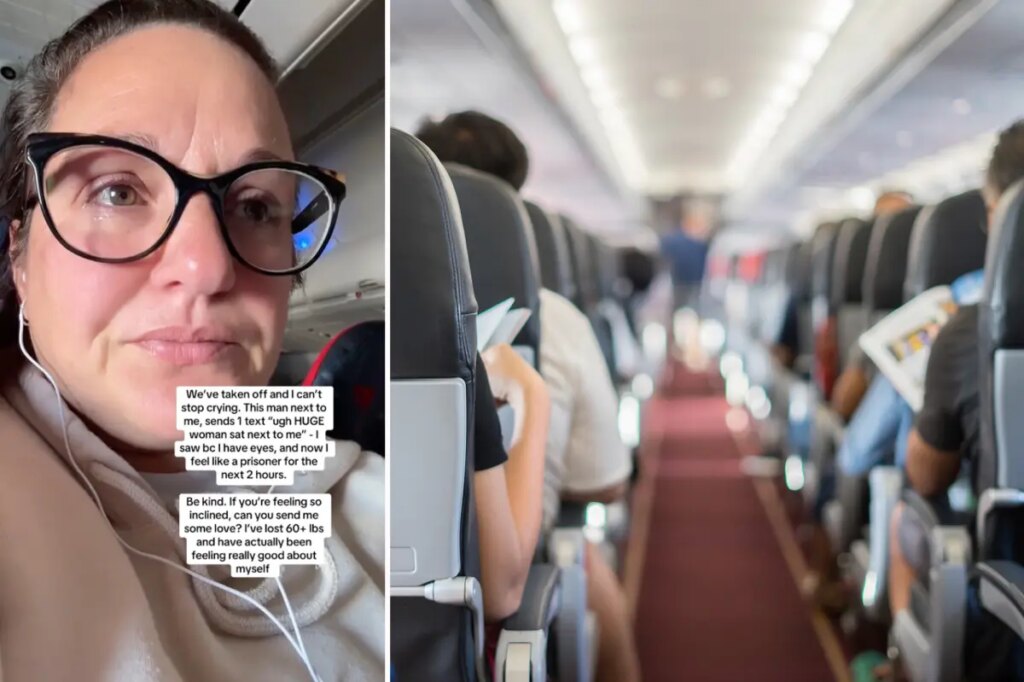 Delta passenger cries after catching glimpse of seatmate’s body-shaming text: ‘I feel like a prisoner’