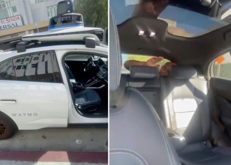 LA mom orders driverless Waymo taxi for daughter, finds man hiding in trunk claiming ‘the people’ trapped him: video