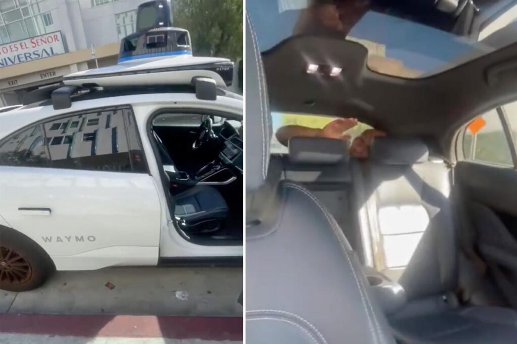 LA mom orders driverless Waymo taxi for daughter, finds man hiding in trunk claiming ‘the people’ trapped him: video