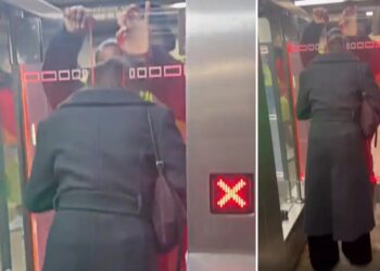 Suspected fare-beating straphanger gets stuck in new MTA turnstile gate, wild video shows