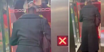 Suspected fare-beating straphanger gets stuck in new MTA turnstile gate, wild video shows