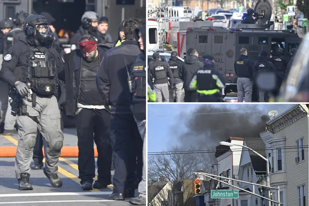 NJ maniac allegedly kills man with  bow and arrow, then barricades himself in home that erupts in flames during police stand-off