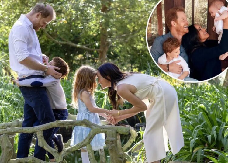 Prince Archie and Princess Lilibet look all grown up in Meghan Markle and Prince Harry’s new holiday photo