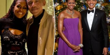 Michelle and Barack Obama prove they’re still going strong with cozy Christmas pic
