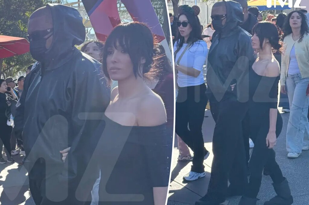 Bianca Censori covers up for Disneyland date with Kanye West and his kids