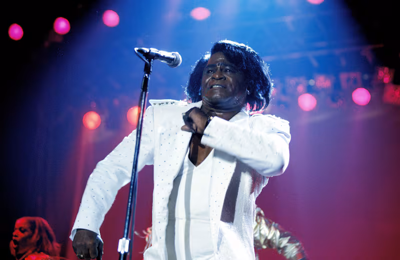James Brown at concert in Bercy in Paris, France on March 31, 1993.