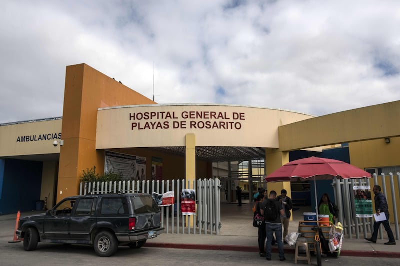 View of the Hospital General de Rosarito where allegedly Thomas Markle, the father of Meghan Markle, had been treated after a heart attack past week, in Rosarito, Baja California state, Mexico on May 17, 2018. - Hounded by the paparazzi, Meghan Markle's father has been caught up in the complex and often bitter relationship between Britain's royals and the media ahead of her wedding to Prince Harry. Thomas Markle, 73, is reportedly undergoing heart surgery and will not be able to walk his daughter down the aisle during the marriage on Saturday at Windsor Castle.