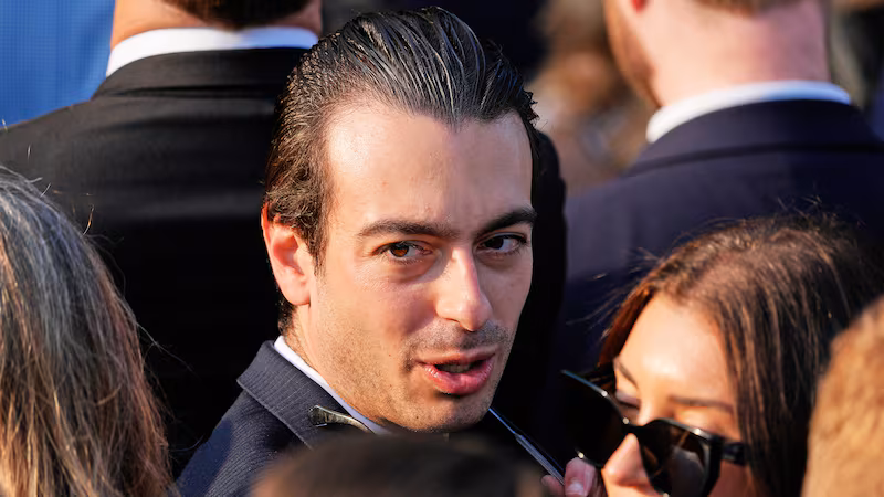 Paul Ingrassia arrives before Trump speaks during a summer soiree on the South Lawn of the White House, June 4, 2025, in Washington.