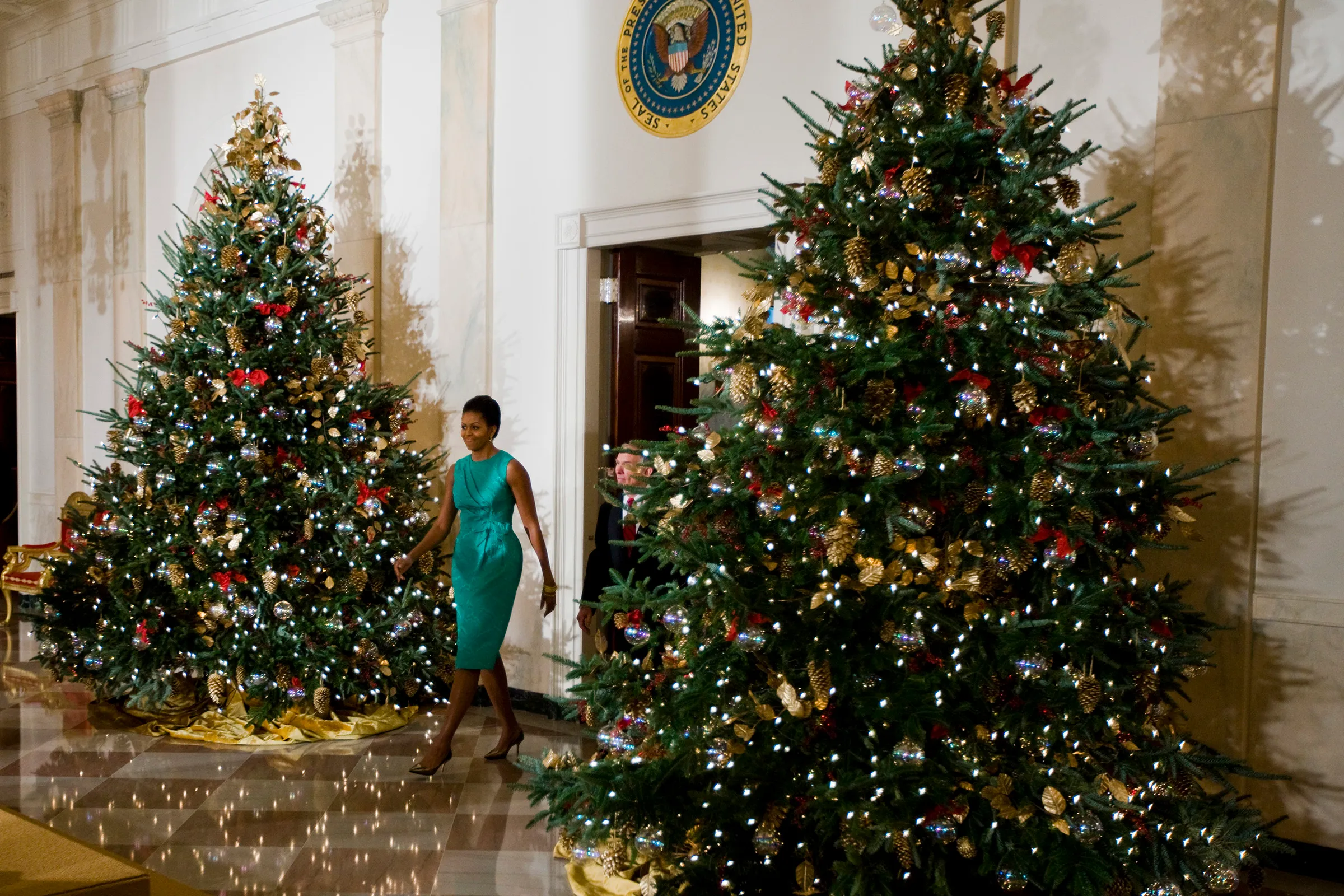USA - Politics - First Lady Michelle Obama Presents Holiday Decorations