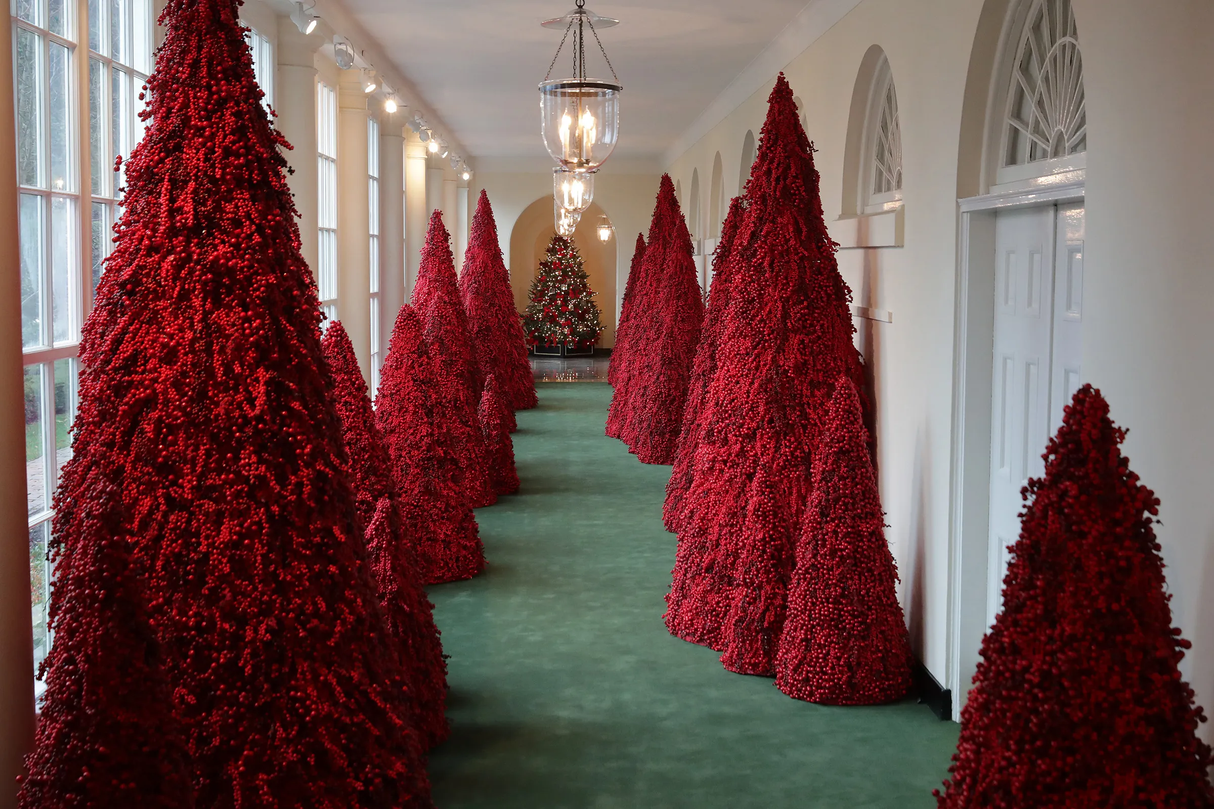 Holiday Decorations On Display At The White House