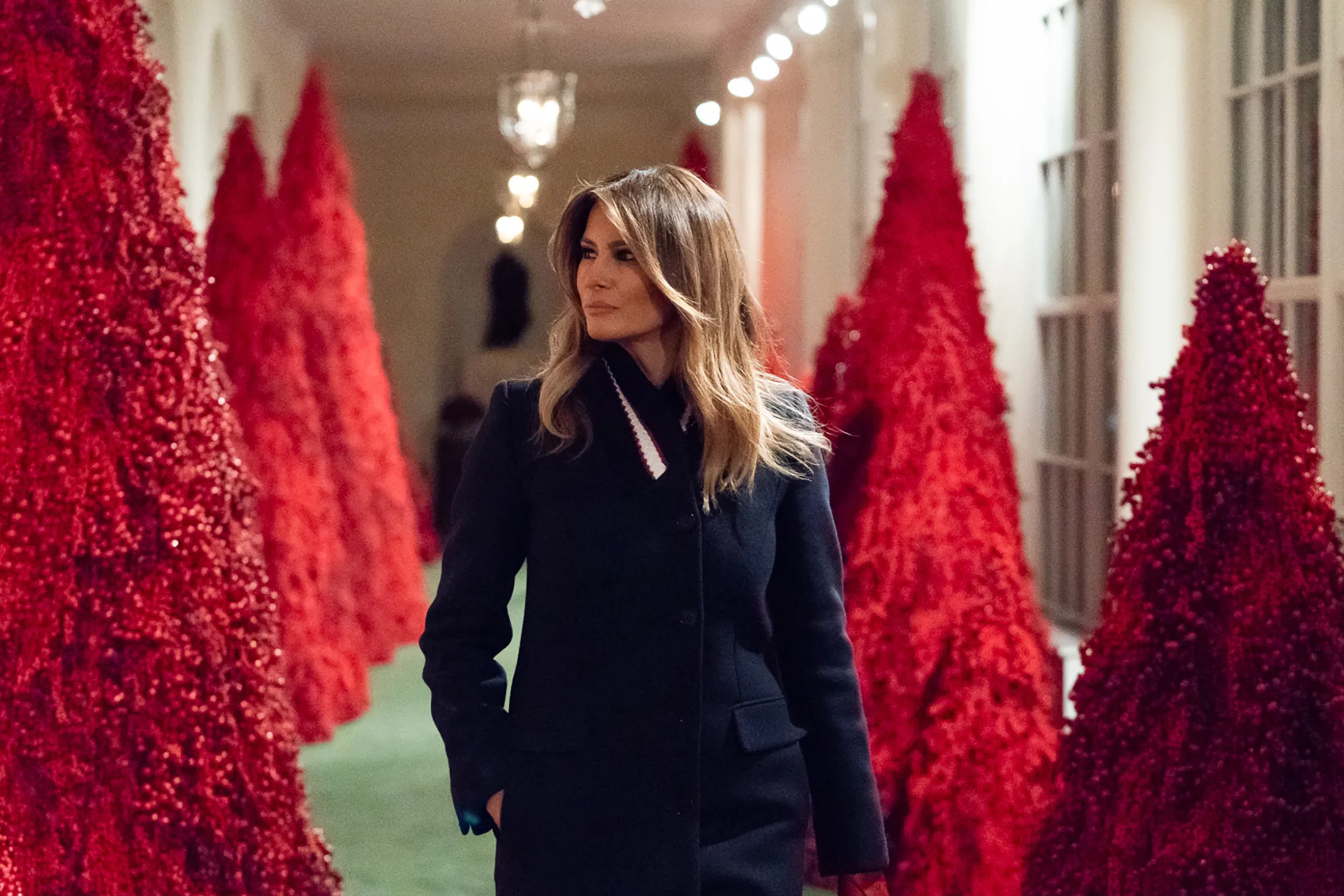 First Lady Melania Trump in 2018.