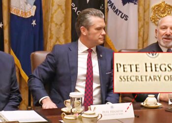 Pentagon Pete Humiliated by Typo at Trump’s Cabinet Meeting