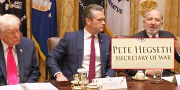 Pentagon Pete Humiliated by Typo at Trump’s Cabinet Meeting