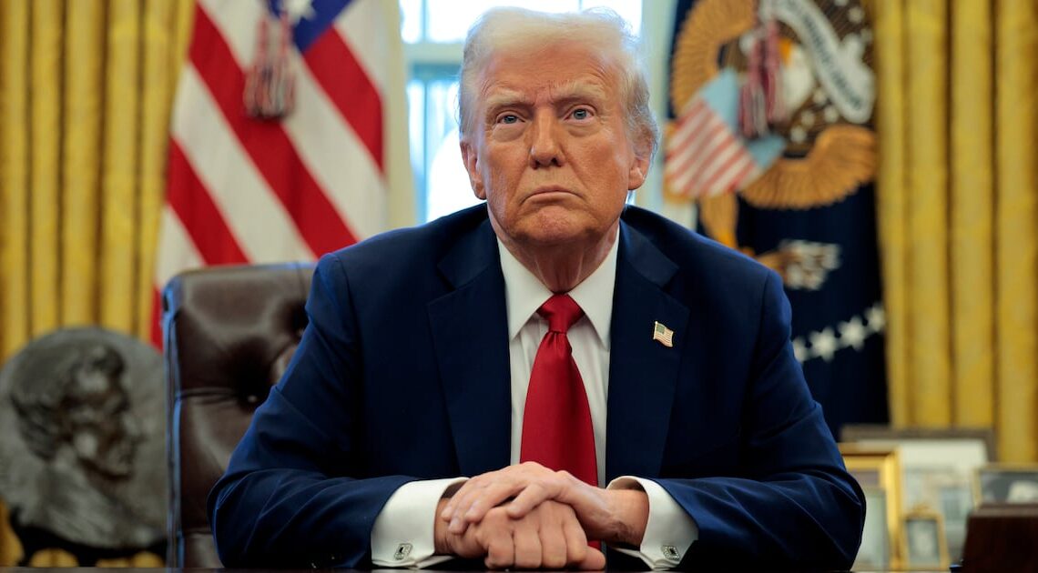 Trump, 79, Has a Toy Marine One on the Resolute Desk